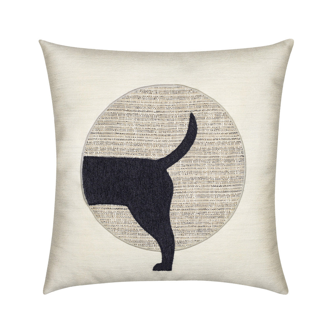 Elaine Smith Woof Indoor/Outdoor Pillow, Tail