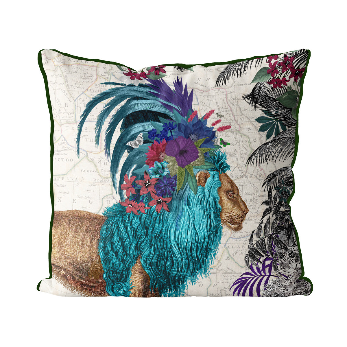 Tropical Lion Pillow