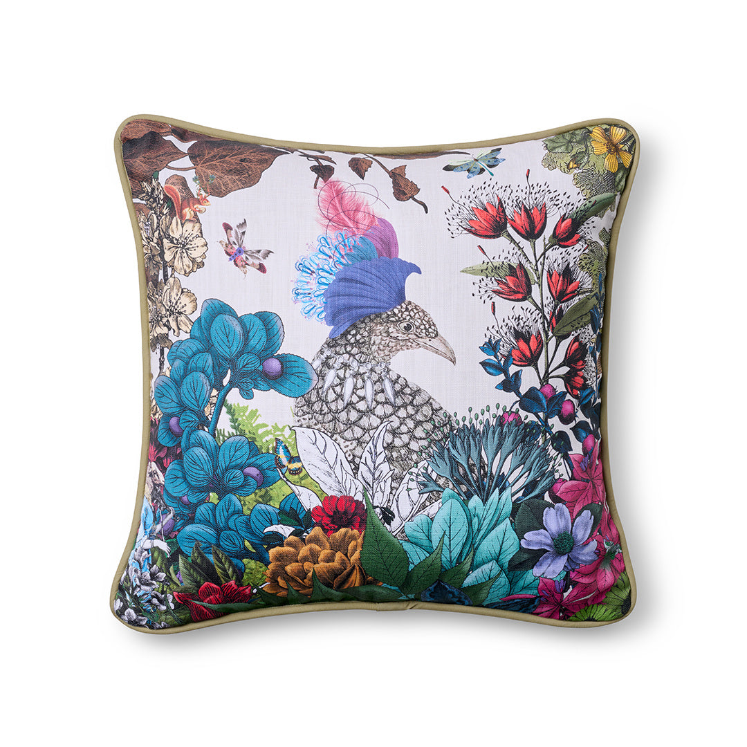 Teal Bird Pillow