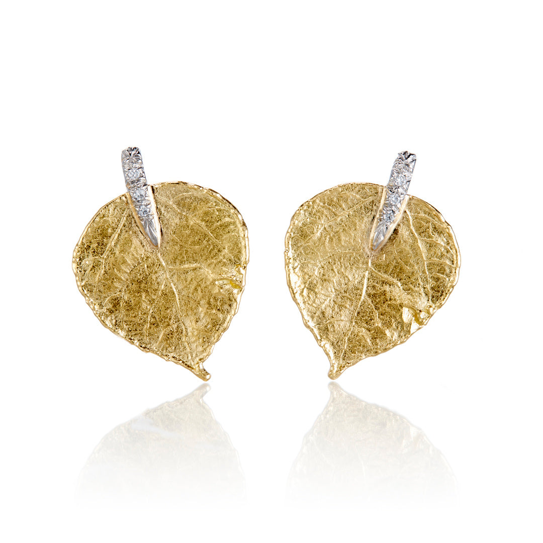 Aaron Henry Aspen Leaf Earrings