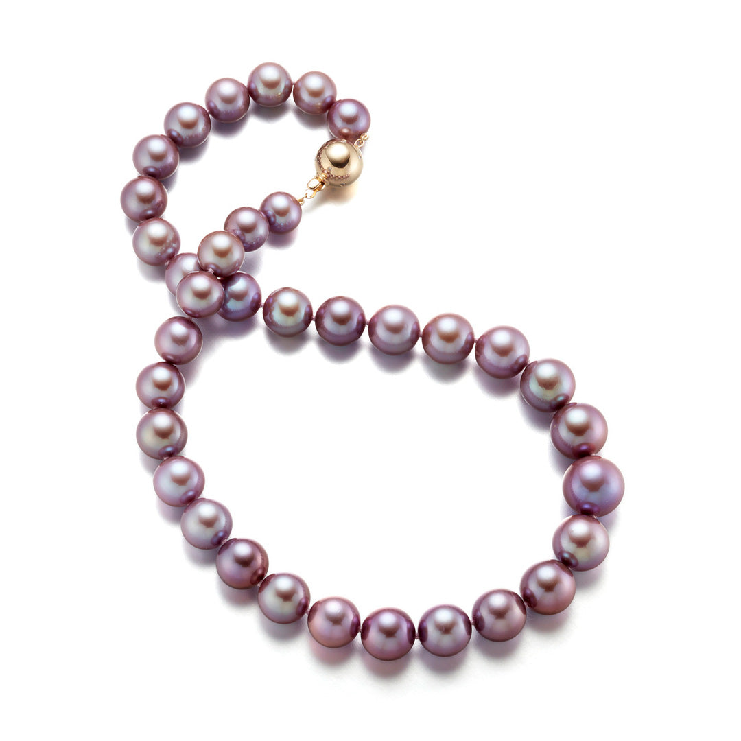 Gump's Signature 10-14mm Purple Pearl Necklace