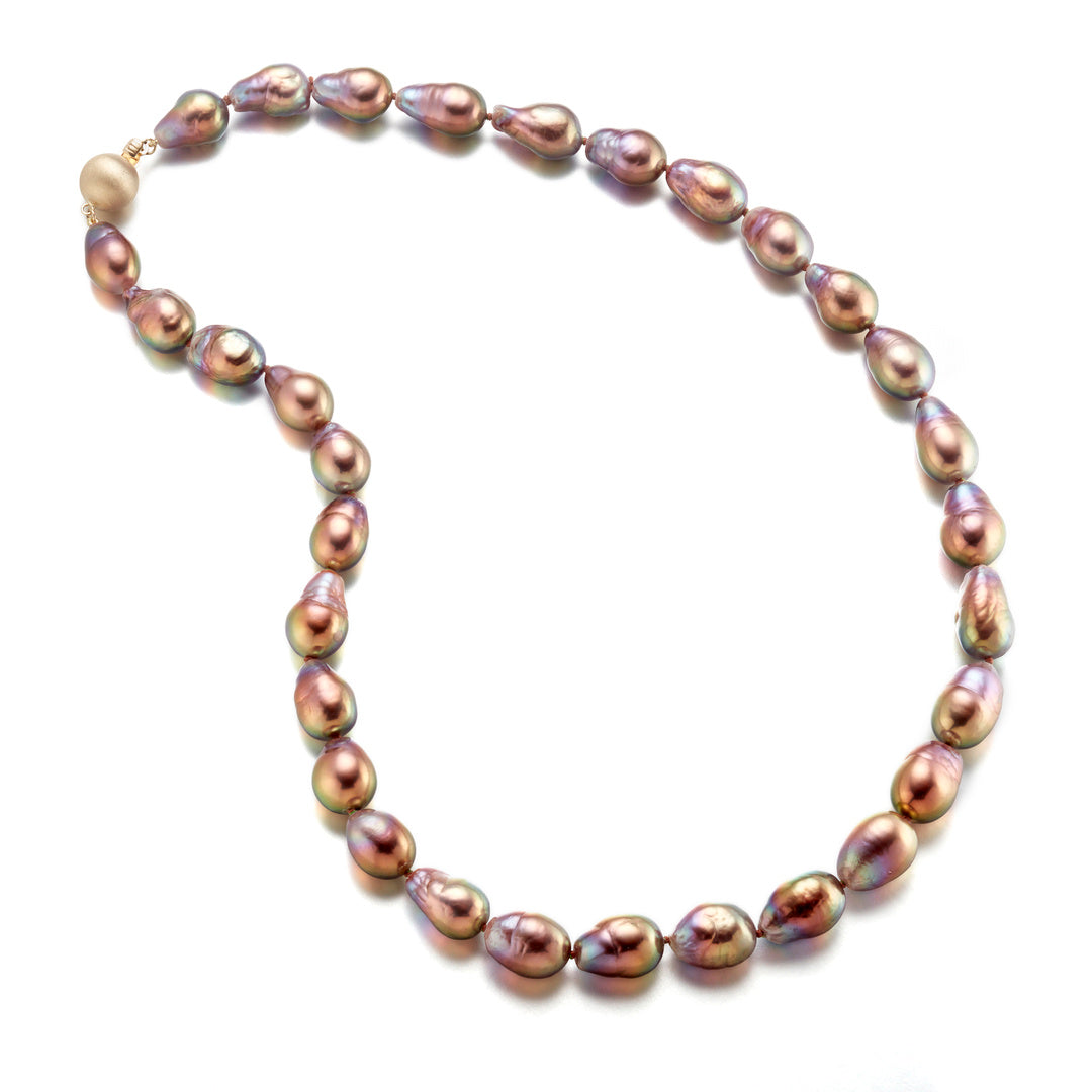 Gump's Signature Bronze Baroque Pearl Necklace