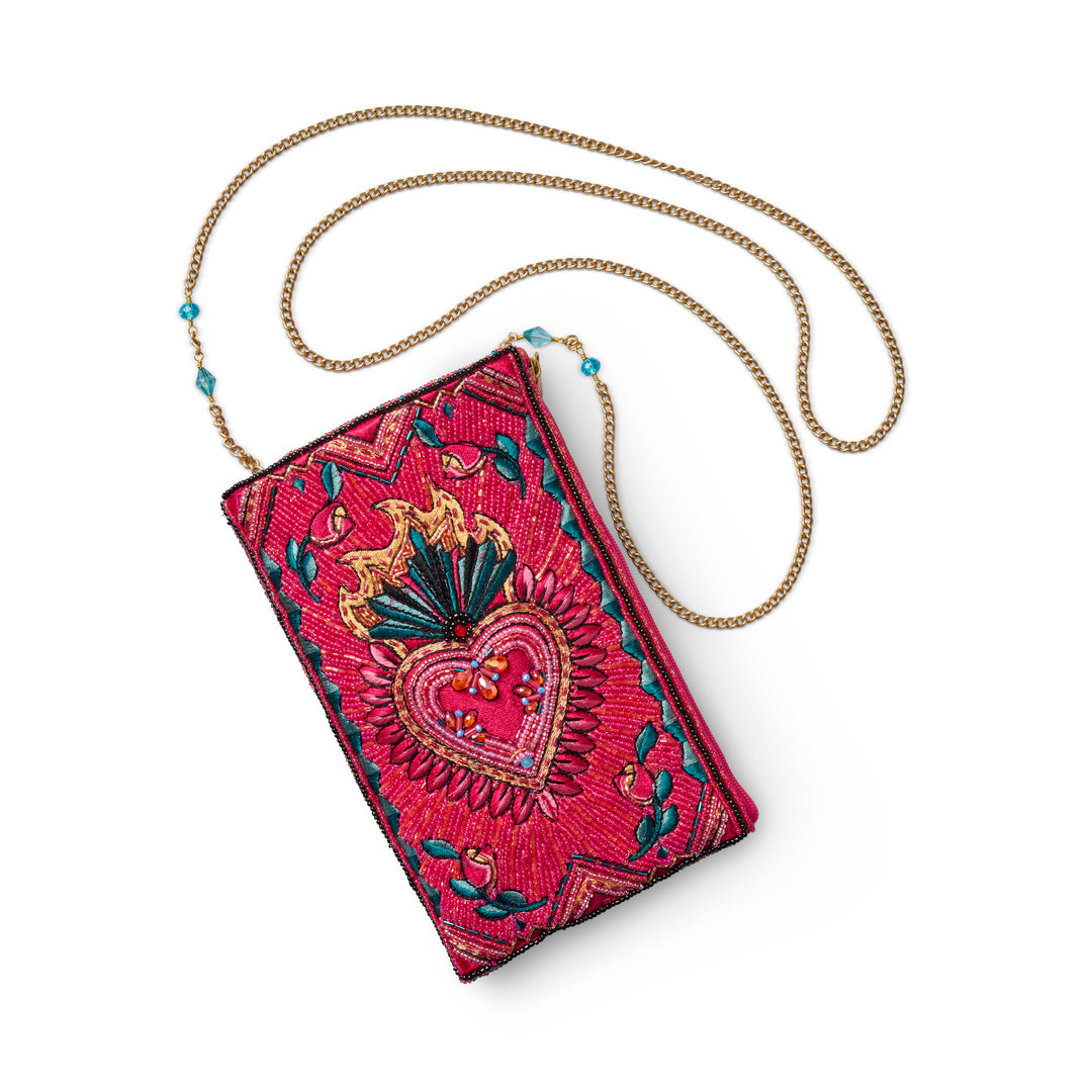 Pink Passion Heart Crossbody Bag