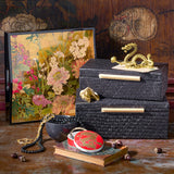 Mountain Garden Lacquered Square Tray